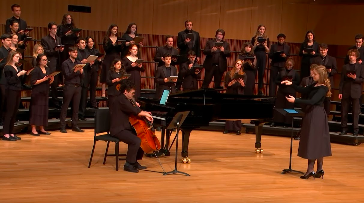 Sarah Gould conducting